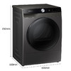三星（SAMSUNG）9公斤大容量热泵式烘干机 左右双向开门 低温干衣手机WiFi智控除菌防皱 35分快烘 DV90T7440BX/SC 钛晶灰 商品缩略图2