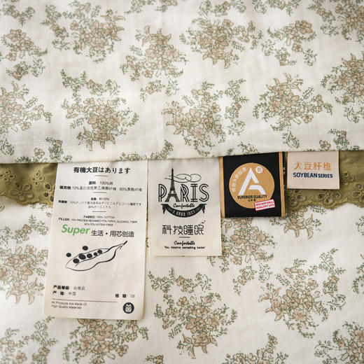 自然醒A类韩式云朵纱大豆夏被花边全棉空调被夏天薄被子可机洗纯棉夏凉被1.5LFS 商品图10