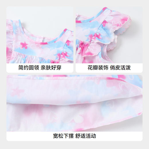 女童纯棉短袖衬衫夏季新款安奈儿童装实体店同款XG421694 商品图4