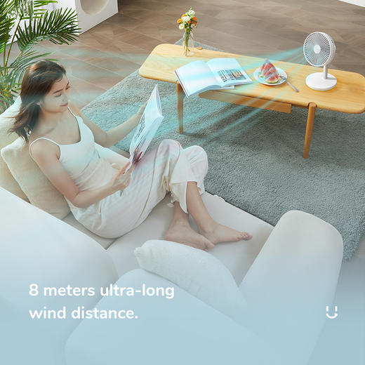 【小家电】几素桌面摇头伸缩风扇	FA13P（8000mAh）HF 商品图2