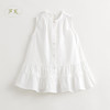 【马克珍妮 芦芙】2024夏装女童拼接荷叶边纯棉背心连衣裙240868 商品缩略图2