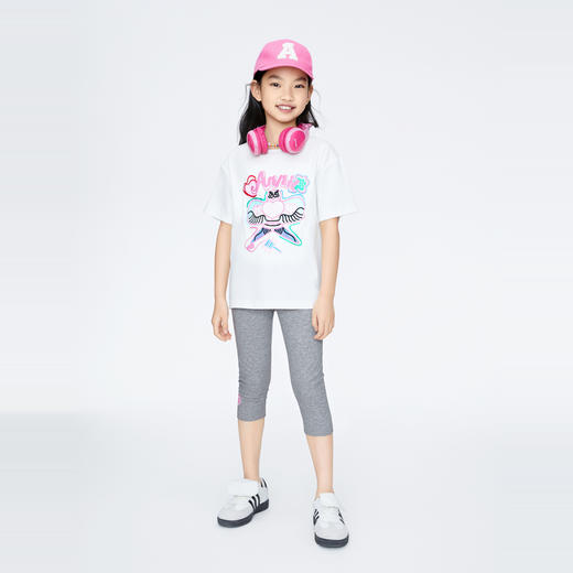 女童莫代尔弹力贴身打底裤瑜伽运动裤裤子新款安奈儿童装实体店同款AG426635 商品图5