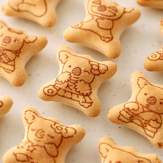 乐天LOTTE小熊饼干195克*3盒 草莓味 商品图1