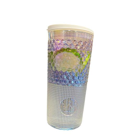 高颜值女王杯礼盒装玻璃吸管杯ins风家用杯子加厚大容量喝水杯子冷饮杯 商品图3