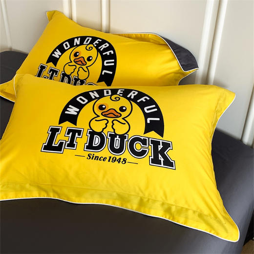 【麦上家居】全棉印花四件套-潮牌鸭（正版小黄鸭授权）MS 商品图7