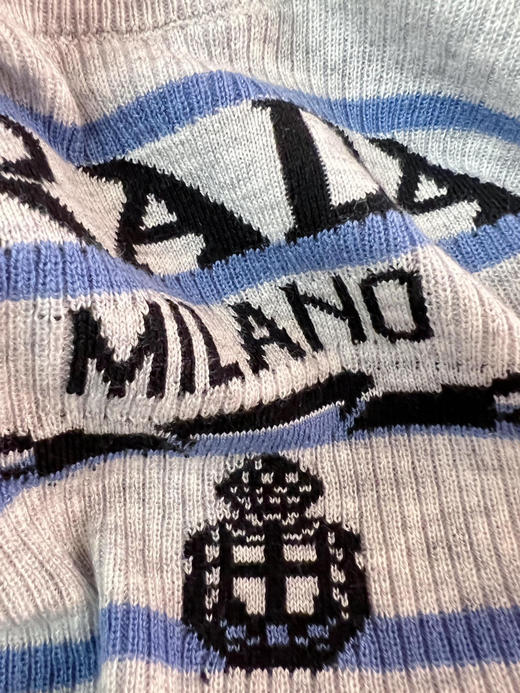 Prada灰蓝撞色羊毛针织衫 商品图8