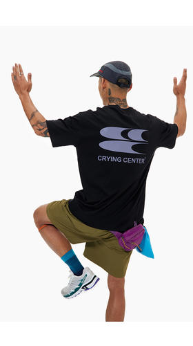 CryingCenter六色基础运动速干液氨凉感短袖T恤 跑步浆板户外