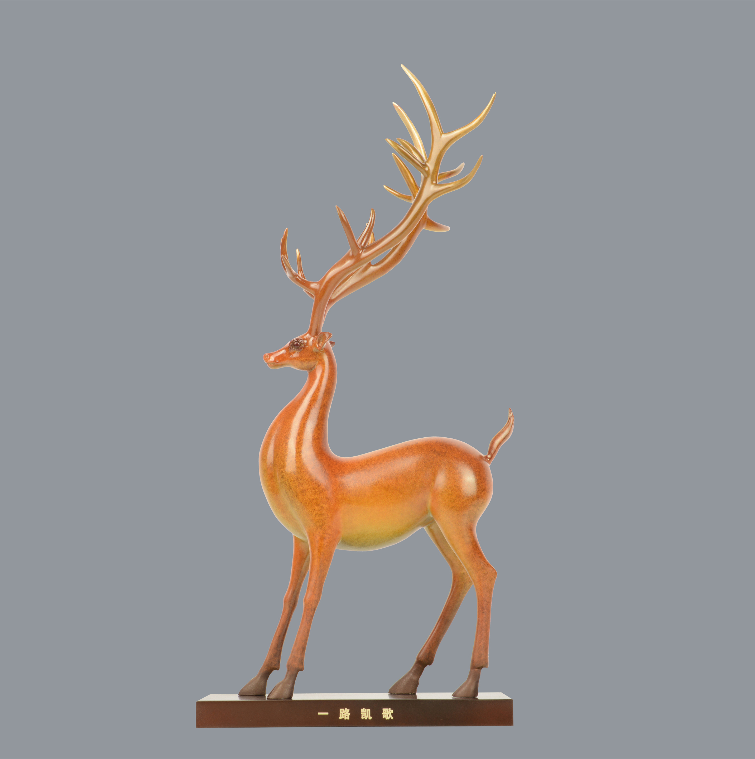 宇达青铜全铜摆件  创意艺术礼品《一路凯歌》 家居装饰摆件