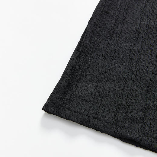 西遇新中式气质A字连衣裙新款翻领盘扣高级感小黑裙长裙V1838206 商品图5