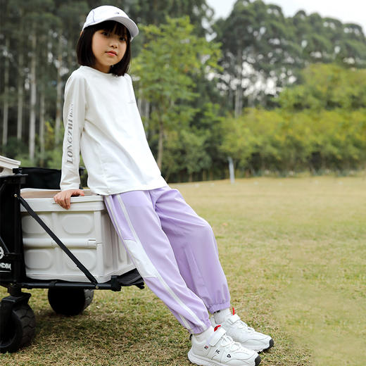 【2024年反季清仓】龙之涵 亲子款“春天加点色”透气棉长T 中大童亲水冰瓷棉长袖T恤 舒适百搭透气吸汗 婴幼儿A类标准 100-185码3色可选 商品图14