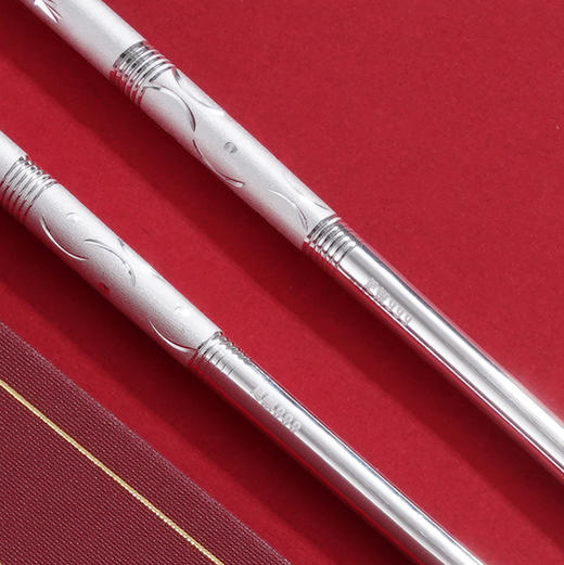 子佩集S999银【星光车花】筷子摆件【YH06600013-10】2403 商品图3