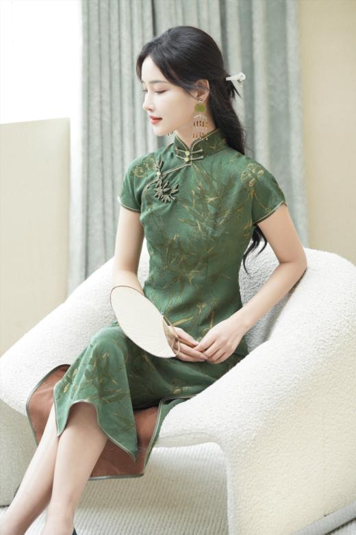 逸红颜明月优选 #『箓蝶』   来自上海老师傅手工制作的极品红云纱旗袍 商品图11