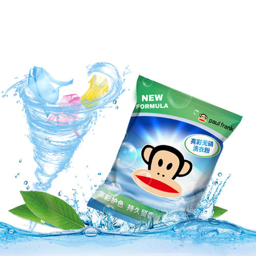 大嘴猴 亮彩无磷洗衣粉520克袋装 洁净护色 香气迷人 商品图2
