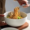 优等品纯白无铅骨瓷大汤碗高颜值吃面碗日式微波炉耐高温陶瓷餐具 商品缩略图2