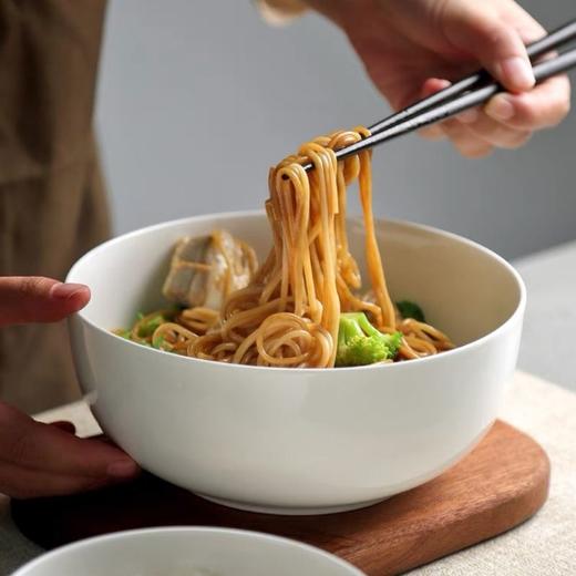 优等品纯白无铅骨瓷大汤碗高颜值吃面碗日式微波炉耐高温陶瓷餐具 商品图2