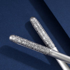 子佩集S999银【龙飞凤舞】筷子摆件【BX0460596-2】2403