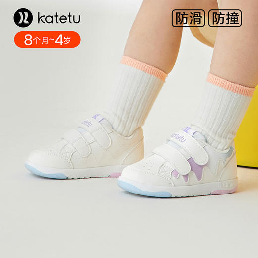 卡特兔婴儿学步鞋2024春季新款幼儿园小白鞋防滑宝宝鞋子机能鞋 商品图3