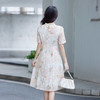 【清仓超15天不保价】奢姿2025年夏季新款大码女装气质小立领旗袍连衣裙胖妹妹提花裙子9932868188【1】 商品缩略图3