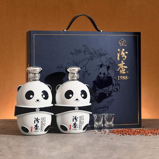 53度汾杏/1988酒·盛事熊猫 (双支)/浓香型475ml白酒 商品图1