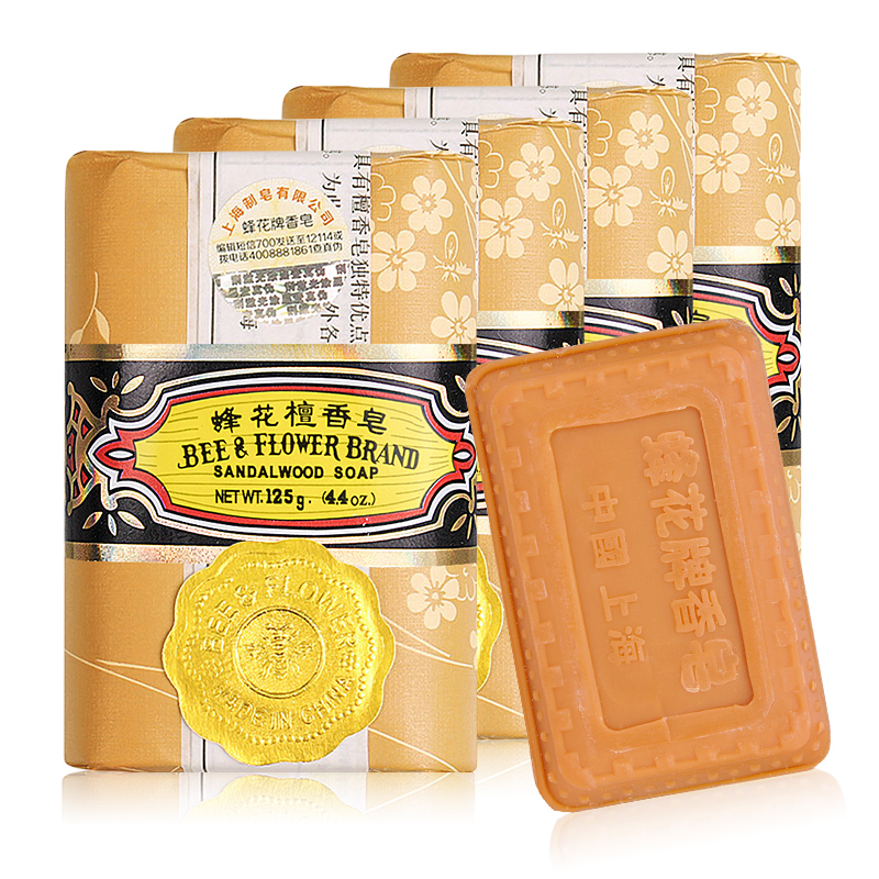蜂花檀香皂125g*4块 沐浴洗澡香氛皂留香家庭装