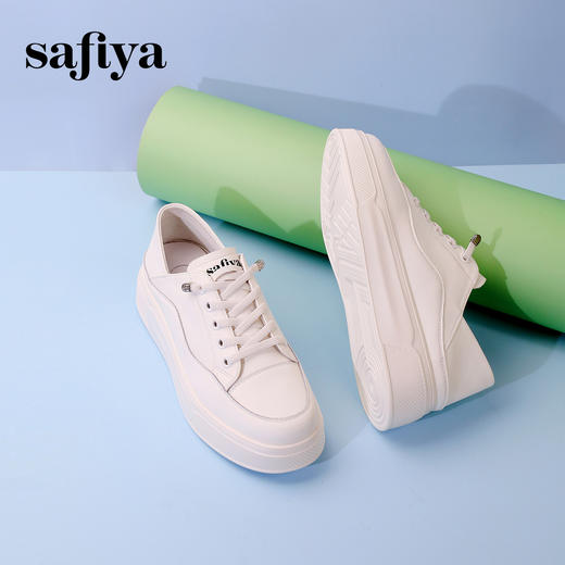 超值精选|Safiya/索菲娅2024春夏透气两穿小白鞋 SF33912214 商品图2