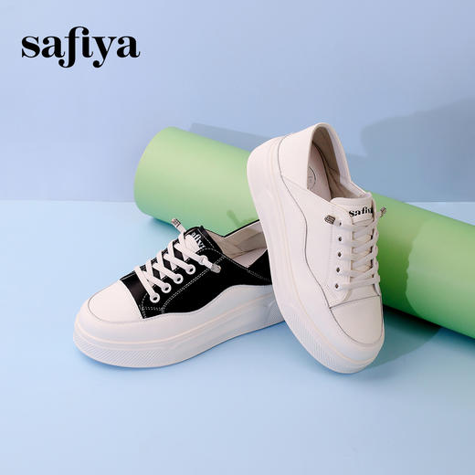 超值精选|Safiya/索菲娅2024春夏透气两穿小白鞋 SF33912214 商品图1