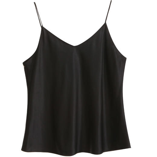 玳莎真丝V领吊带背心女2024夏季新款简约百搭丝绸西装内搭打底衫  EB31001 商品图4