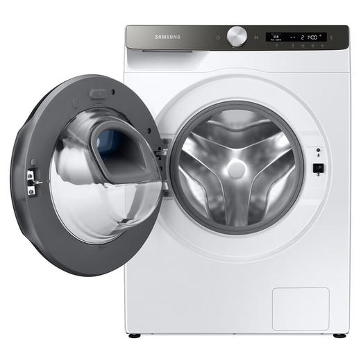 三星（SAMSUNG）10.5公斤全自动滚筒洗衣机 中途添衣 蒸汽除菌 AI智能控制 泡泡净 WW10T554DAT/SC 白色 商品图3