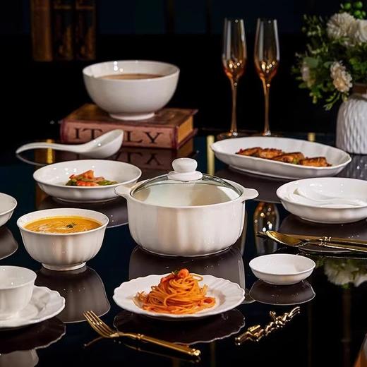 釉下彩餐具景德镇陶瓷碗碟套装家用骨瓷餐具碗盘全套高档碗筷乔迁 商品图6