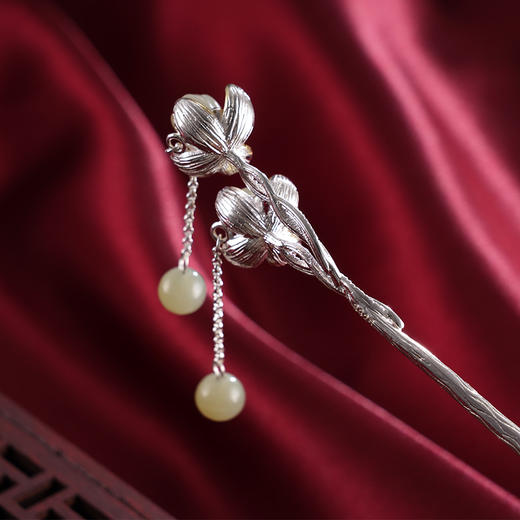 子佩集S925银【雨中花慢】发簪【WSJ0148】2403 商品图4