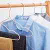 成人衣架浸塑铁丝加粗干湿两用无痕衣撑家用阳台晒晾衣挂衣服架子10个/扎 商品缩略图2