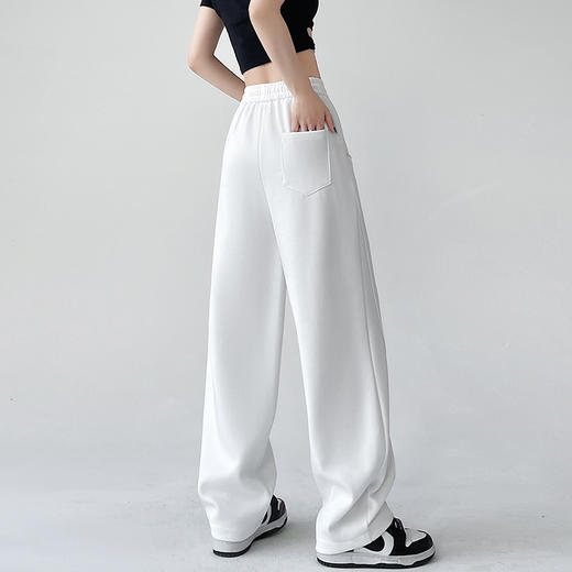 窄版香蕉运动裤女春季美式直筒宽松显瘦休闲阔腿卫裤   SKW-XBS-1888#【2306#】 商品图3