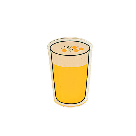 【已绝版】「饮品系列 」茉莉绿茶拿铁冰箱贴·构想几何COFFEE 商品图0