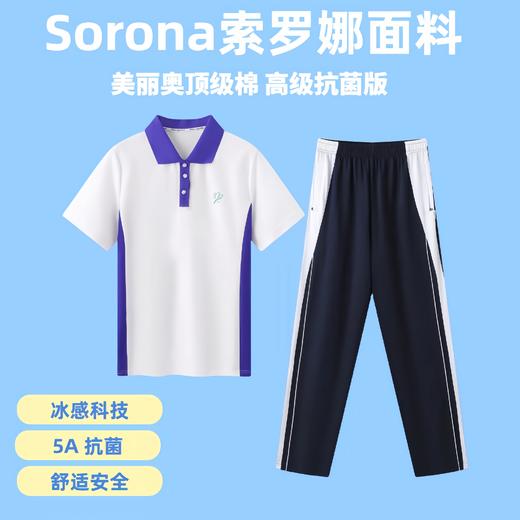 【高级抗菌版】索罗娜面料 深圳中学生校服夏装 商品图2