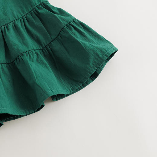 【马克珍妮 芦芙】2024夏装女童拼接荷叶边纯棉背心连衣裙240868 商品图5