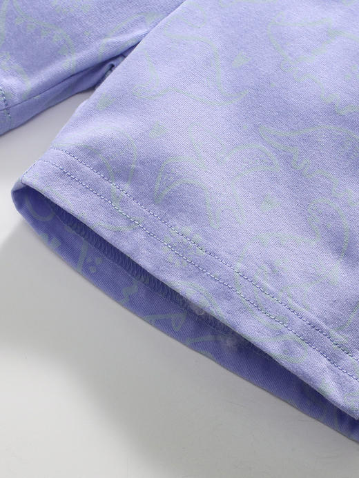 【小恐龙纯棉两件套】Little maven2024夏款儿童套装纯棉卡通上衣短裤两件套男女童套装 商品图3