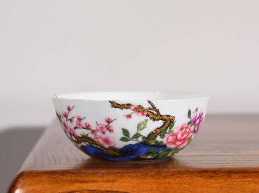 珐琅彩花卉主人杯 商品图0