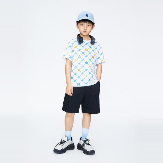 男童弹力保型短袖T恤圆领夏季新款安奈儿童装实体店同款AB421735 商品图5