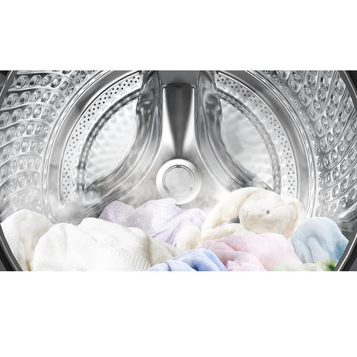 三星（SAMSUNG）原装进口12公斤大容量家用AI智能变频 泡泡净洗速净科技 超快洗自动投放 滚筒全自动洗衣机 洗烘一体WD12TP34DSX/SC 商品图5