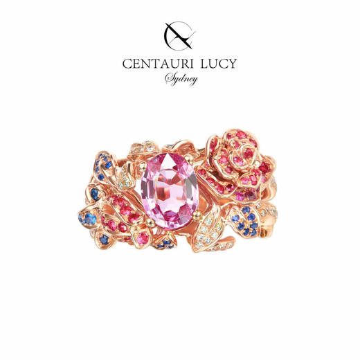 Centauri Lucy 霍贝玛负粉蓝宝戒指 商品图4