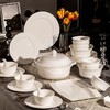 物生物碗碟套装家用纯白北欧景德镇骨瓷碗盘碗具陶瓷2023新款餐具 商品缩略图6
