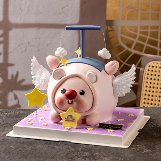 星座蛋糕 | 天秤座蛋糕6寸立体异形（纯动物奶油新鲜水果夹心 提前3天预定） 商品图2