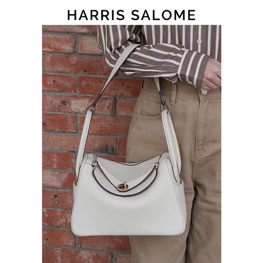 Harris Salome质感琳迪包 头层牛皮手提单肩斜挎包 商品图9