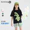 森林棠24夏款光影动物儿童短袖T恤40322417 商品缩略图0