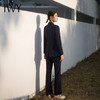 IWY/春季藏青色西装套装女宽松显瘦职业气质西服外套面试案场正装C13505+P33505 商品缩略图2
