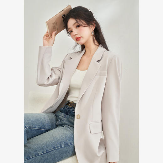高级感气质精致西装外套女新款休闲通勤职场西服上衣V0440197 商品图3