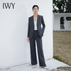 IWY/高端复古蓝灰色西装套装女气质设计师款收腰系带西服经理通勤C14230+P34230 商品缩略图3