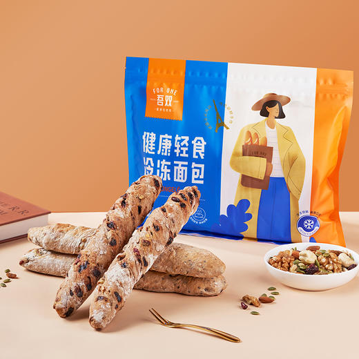 吾双 回味无穷系列 巧克力坚果能量棒560g+蔓越莓核桃恰巴塔400g/提子橙丁恰巴塔400g 商品图2