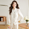 气质优雅，新中式国风盘扣立领衬衣HR-CPYY8027 商品缩略图4