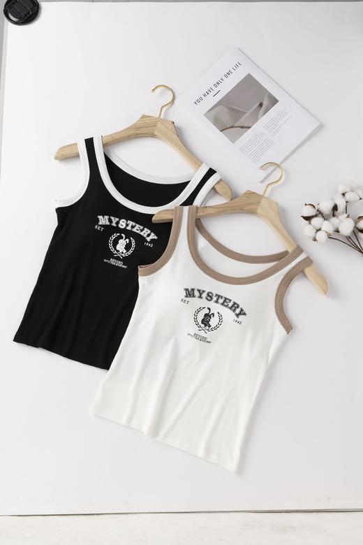 女士固定杯带罩杯大版吊带背心春夏免穿文胸螺纹棉2305/2303/688/698/2509/8919/8926/2588/2589 商品图4